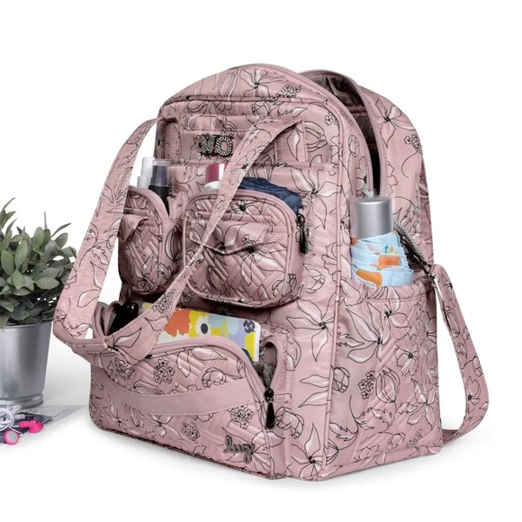 NEW Lug Puddle Jumper Convertible Tote Overnight / Gym Bag Infinity Series Black - Picture 7 of 10